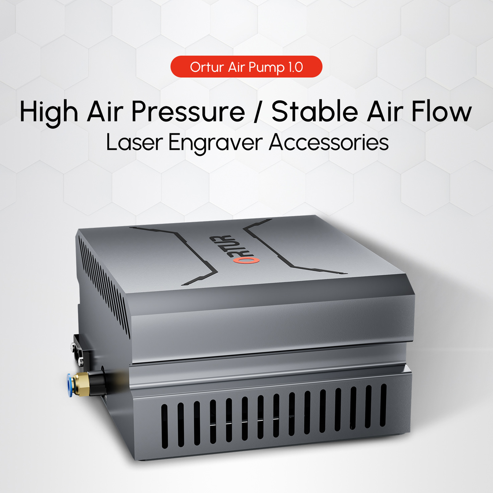 Air Assist Pump Laser - Ortur Air Assist Pump 50L/Min การไหลของอากาศสูงปรับความเร็วเสียงรบกวนต่ําเครื่องอัดอากาศสําหรับเลเซอร์แกะสลักเครื่อง
