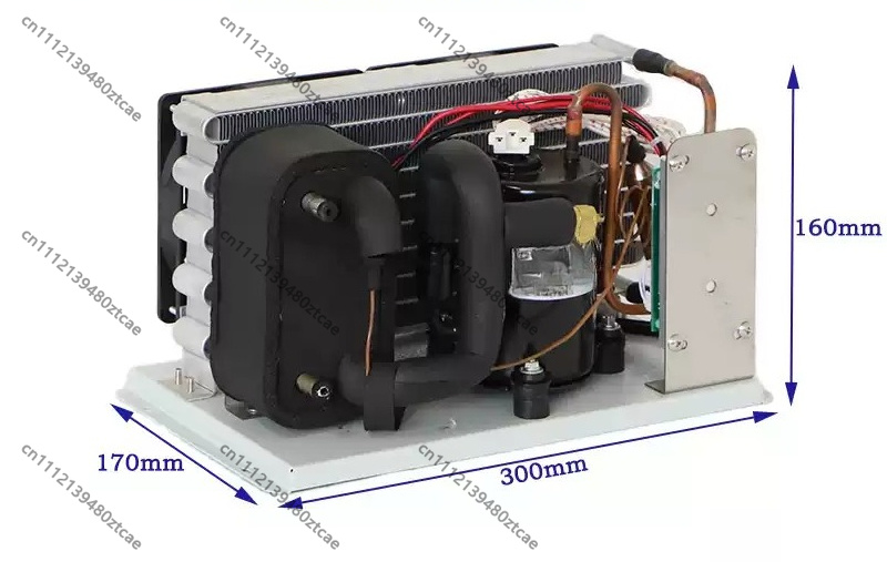 Laser Chiller Water Cooler - เครื่องทำความเย็นขนาดเล็ก H35242 แบบ DC 24V พร้อมคอมเพรสเซอร์สำหรับอุปกรณ์เลเซอร์ทางการแพทย์และความงาม