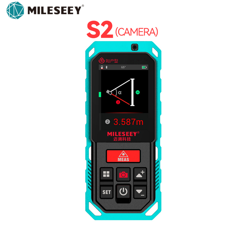 Industrial Laser Training - เครื่องวัดระยะทางด้วยเลเซอร์ Mileseey S2 สำหรับมืออาชีพ ใช้งานกลางแจ้ง รองรับบลูทูธ