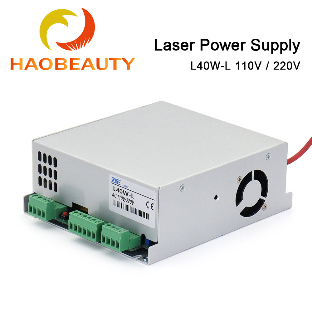 Industrial Laser Engraving Machine - HAOBEAUTY MYJG-40 CO2 เลเซอร์แหล่งจ่ายไฟ 40W 110