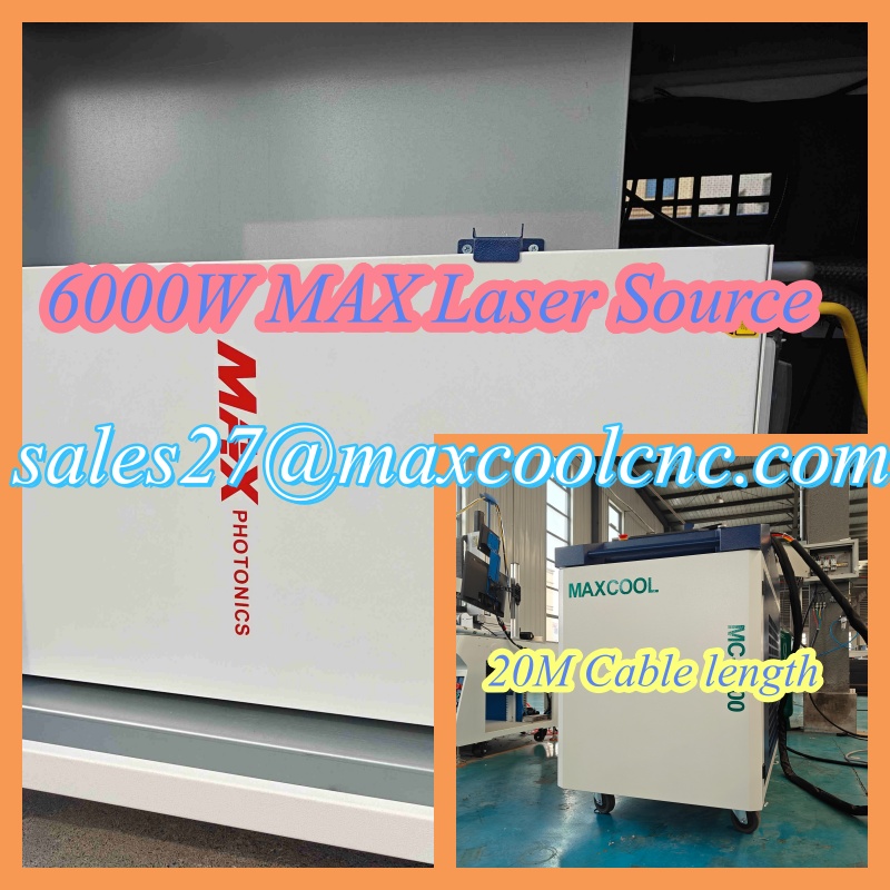 Industrial Laser Rust Remover - เครื่องทำความสะอาดไฟเบอร์เลเซอร์อุตสาหกรรม MAXCOOL 6000W สำหรับทำความสะอาดสนิมโลหะ สีเคลือบ คราบน้ำมัน