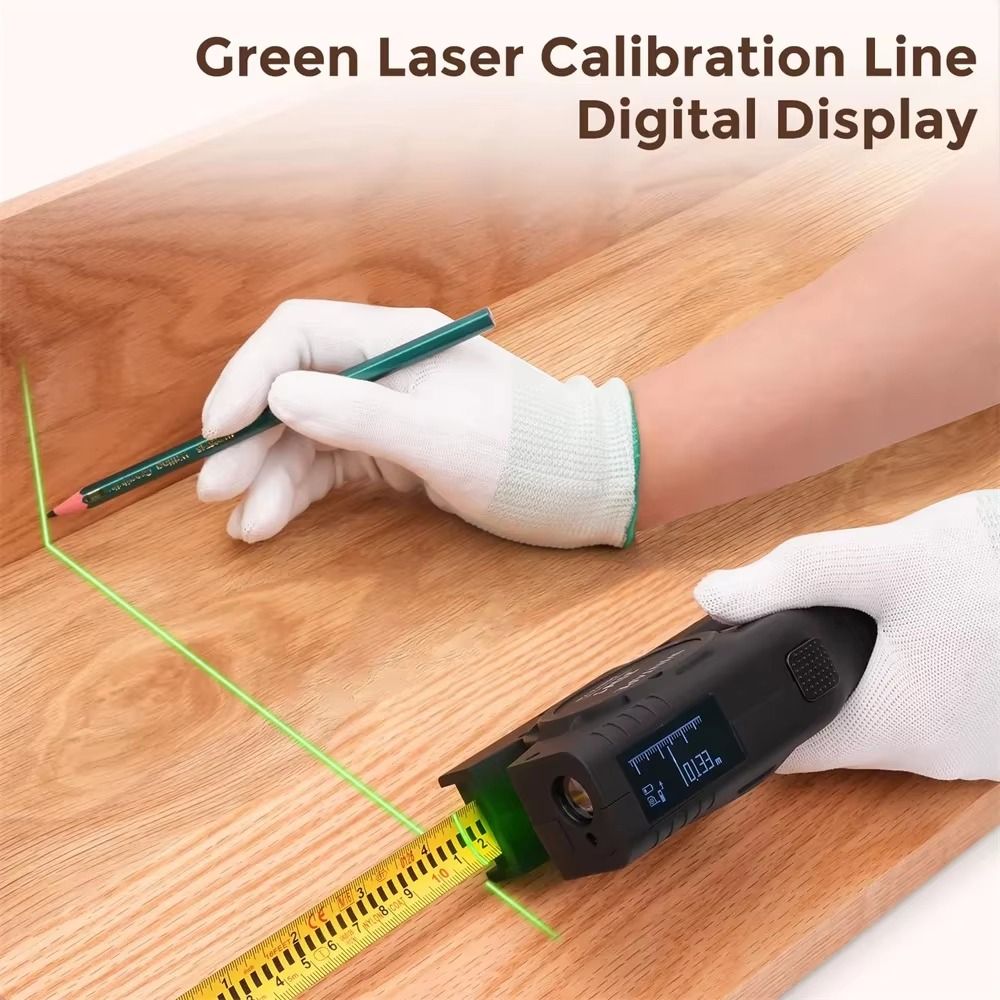 เครื่องวัดระยะเลเซอร์ 3-in-1 แ - Industrial Laser Tape Measure บทวิจารณ์และราคา