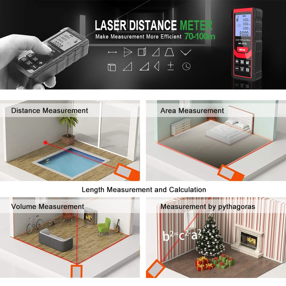 Noyafa เครื่องวัดเมตรเลเซอร์ N - Industrial Laser Training บทวิจารณ์และราคา