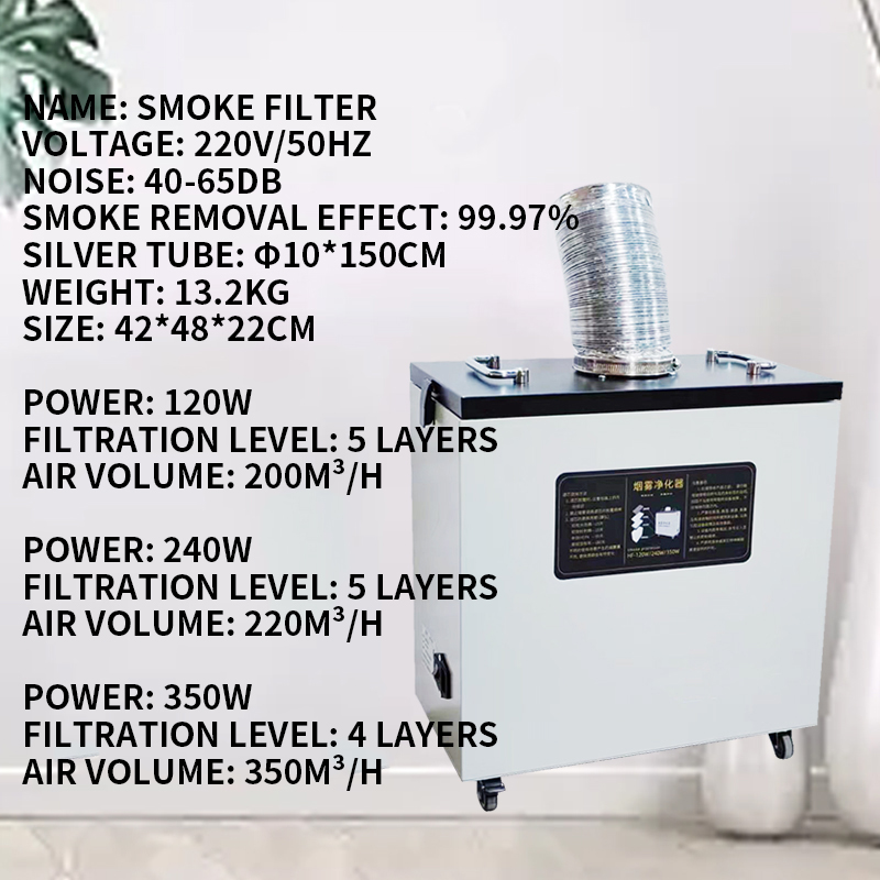 เครื่องดูดควันอุตสาหกรรม 240W  - Industrial Laser Fume Extractor บทวิจารณ์และราคา