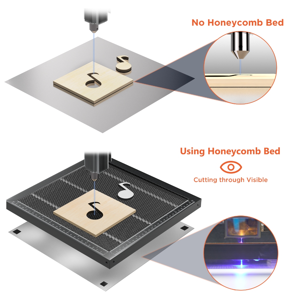 ACMER ทํางานตาราง Universal Ho - Industrial Laser Engraving Machine บทวิจารณ์และราคา