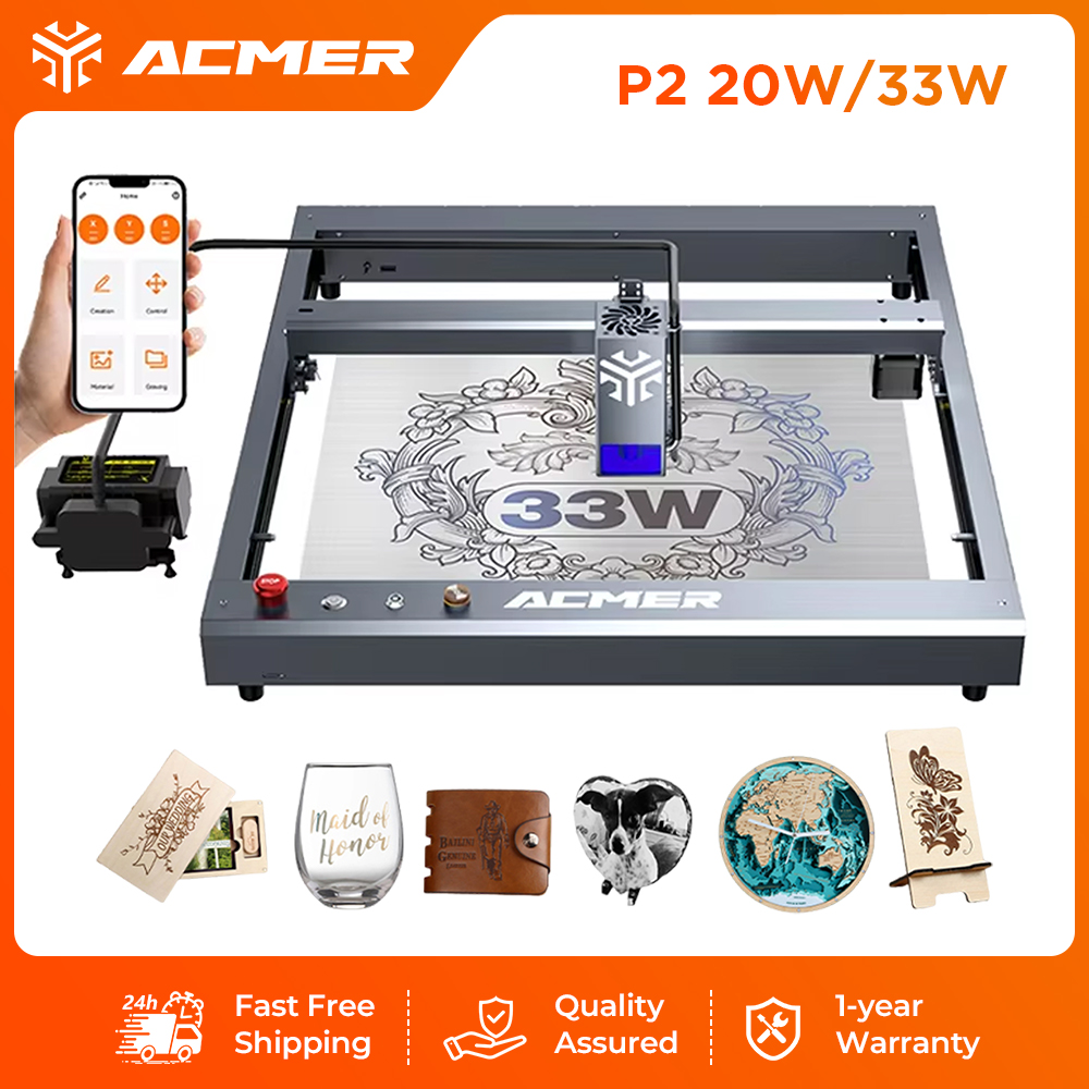 เครื่องแกะสลักและตัดด้วยเลเซอร - Industrial Laser Engraving Machine บทวิจารณ์และราคา