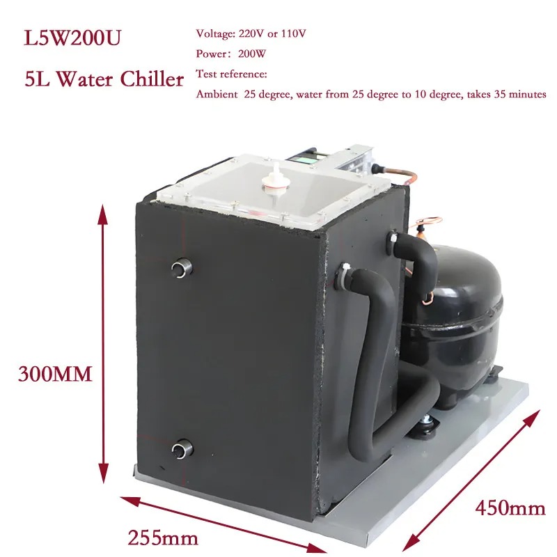 คอมเพรสเซอร์ทำความเย็น 5 ลิตร  - Laser Chiller Water Cooler บทวิจารณ์และราคา